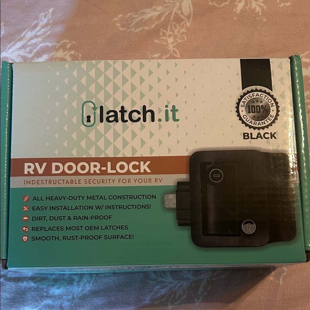 Latch.it Black RV Door Lock